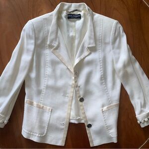 Dolce & Gabbana Women's White Blazer